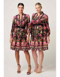 Aurelia Viscose Dobby Print Dress Anthos Lotos