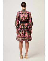 Aurelia Viscose Dobby Print Dress Anthos Lotos