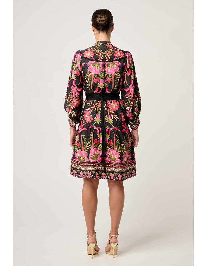Aurelia Viscose Dobby Print Dress Anthos Lotos