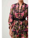 Aurelia Viscose Dobby Print Dress Anthos Lotos