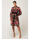 Aurelia Viscose Dobby Print Dress Anthos Lotos