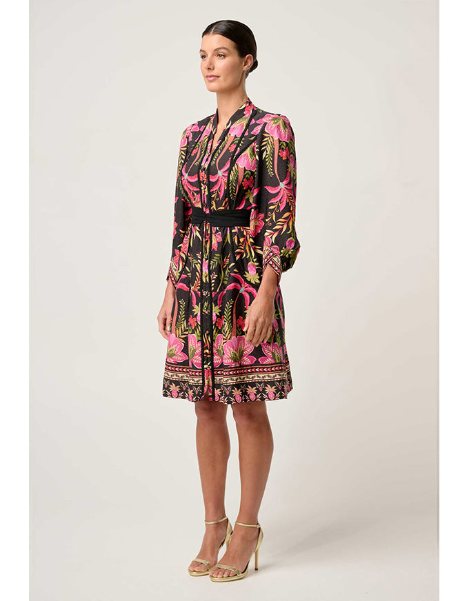 Aurelia Viscose Dobby Print Dress Anthos Lotos
