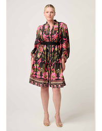 Aurelia Viscose Dobby Print Dress Anthos Lotos