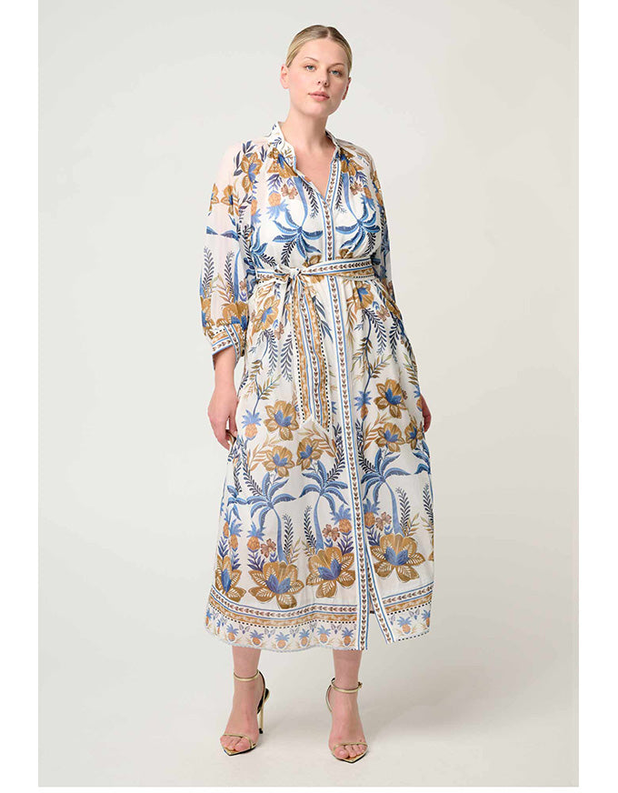 Carmen Cotton Silk Maxi Dress Golden Medina