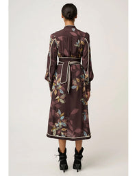 Camille Faile Curved Hem Dress Ember Vines