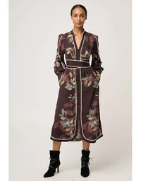 Camille Faile Curved Hem Dress Ember Vines