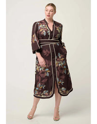Camille Faile Curved Hem Dress Ember Vines