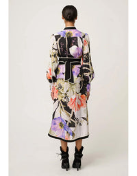 Camille Curved Hem Dress Tangled Blossom