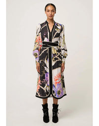 Camille Curved Hem Dress Tangled Blossom