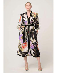Camille Curved Hem Dress Tangled Blossom