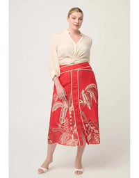 Chloe Silk Criss Cross Cuffed Shirt Cloud