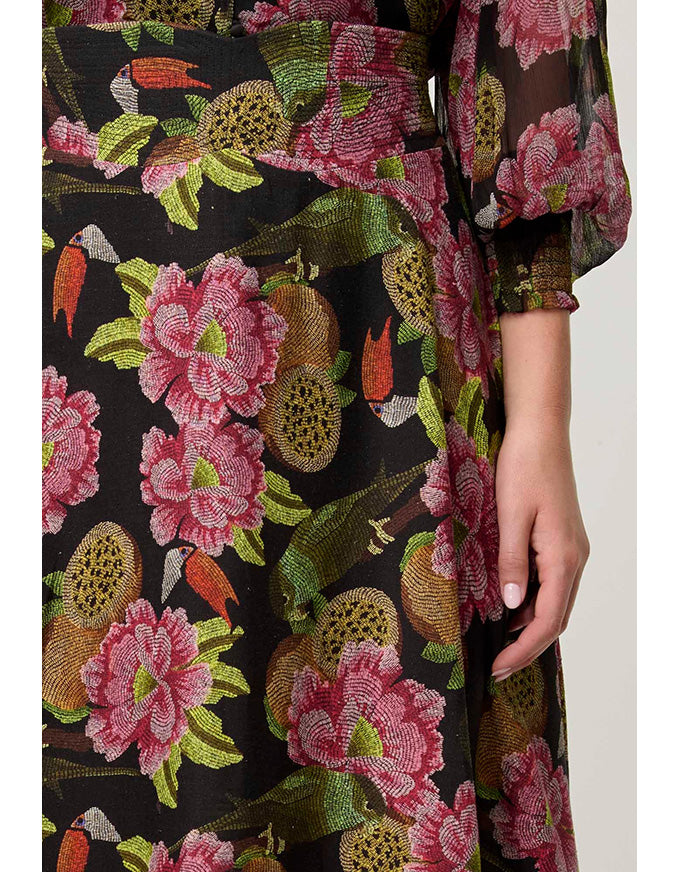Estrella Yoke Skirt Winter Granadilla