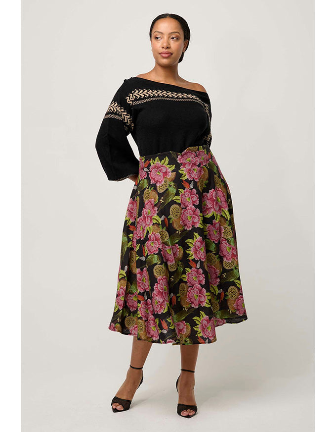 Estrella Yoke Skirt Winter Granadilla