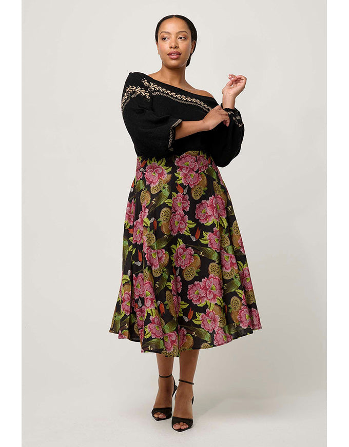 Estrella Yoke Skirt Winter Granadilla