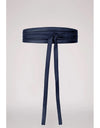 Milton Wrap Belt Navy Leather