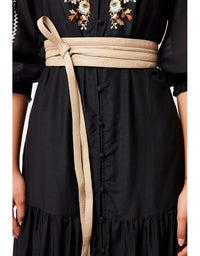 Milton Wrap Belt Oatmeal Leather