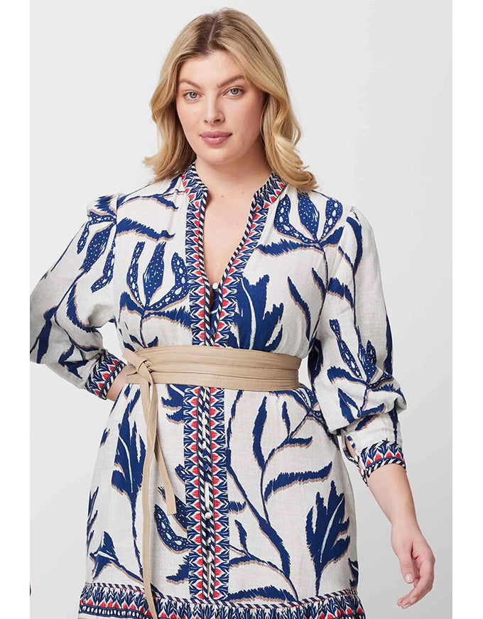 Milton Wrap Belt Oatmeal Leather