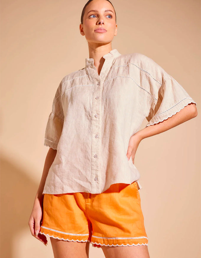 Odette Linen Shirt String