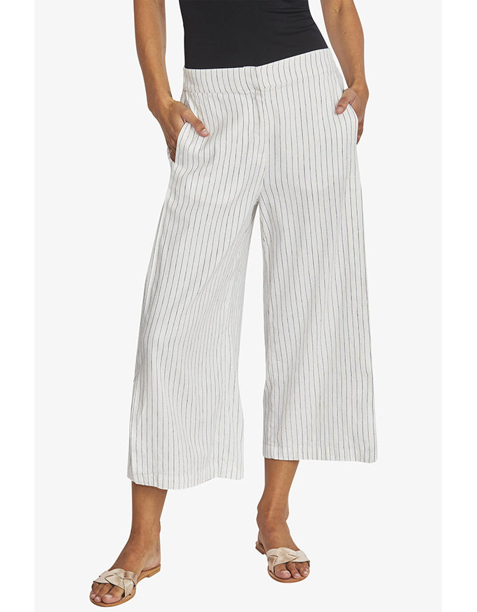Belinda Striped Pant - Ivory/Navy