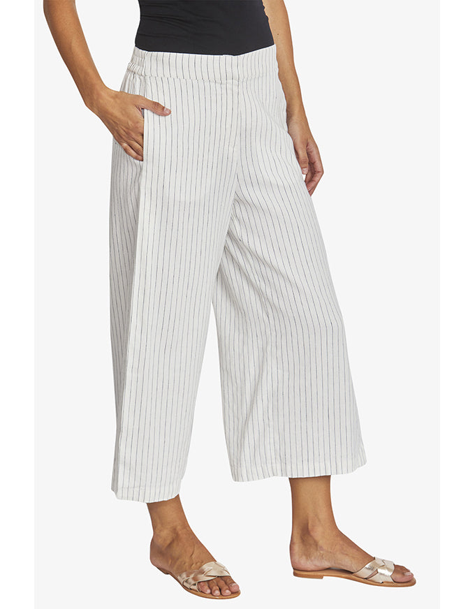 Belinda Striped Pant - Ivory/Navy