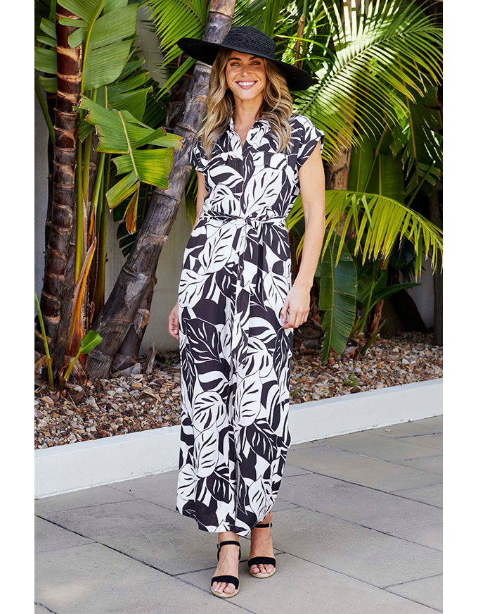 Marisol Jumpsuit White/Black