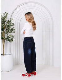 Leo Barrel Jeans - Ink Denim
