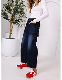 Leo Barrel Jeans - Ink Denim