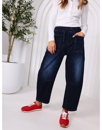 Leo Barrel Jeans - Ink Denim