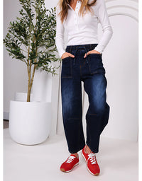 Leo Barrel Jeans - Ink Denim