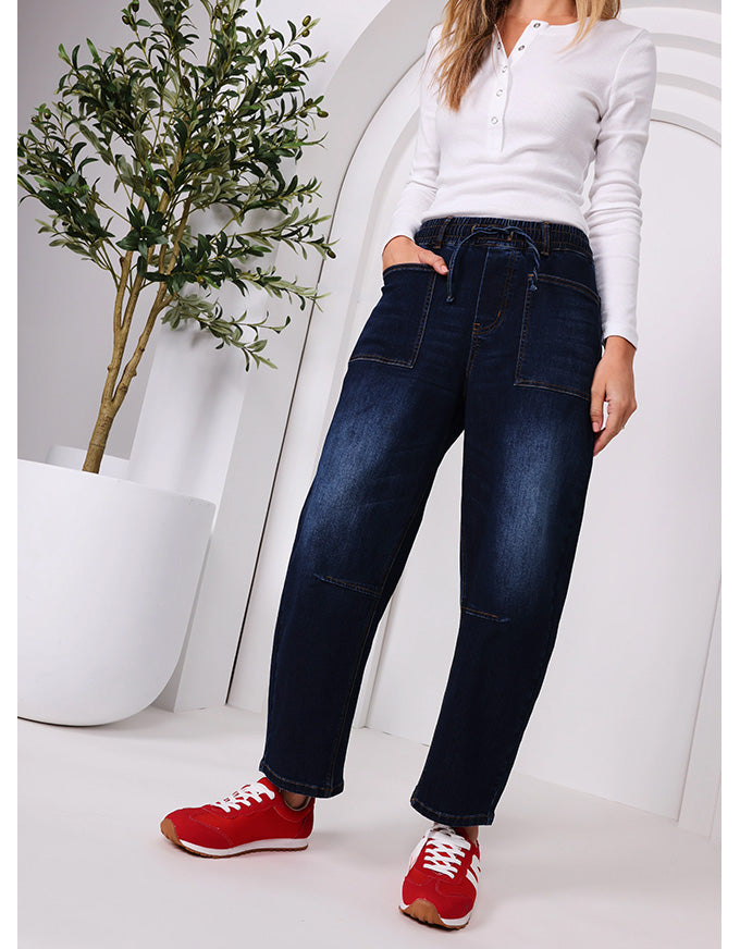 Leo Barrel Jeans - Ink Denim