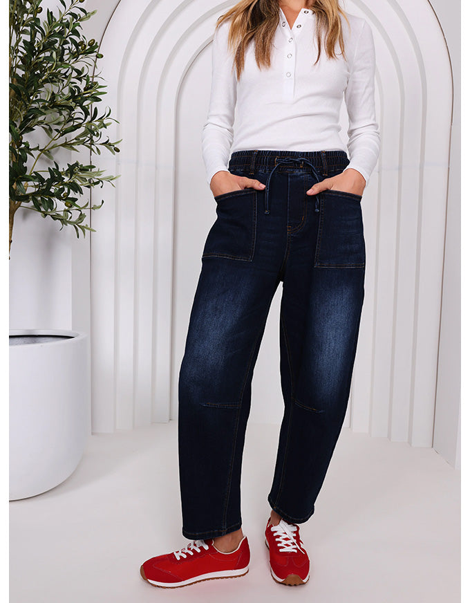 Leo Barrel Jeans - Ink Denim