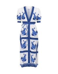 Portrait Dress Azure Collage
