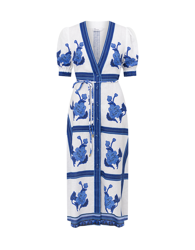 Portrait Dress Azure Collage