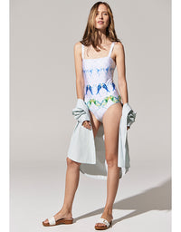 Barrie Bird Print One Piece