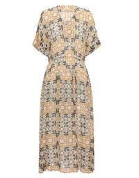 Patterned dress on a white background