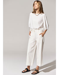 Miley Crop Pant White