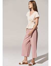 Miley Crop Pant Rose