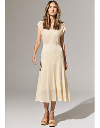 Paco Knit Dress Ivory