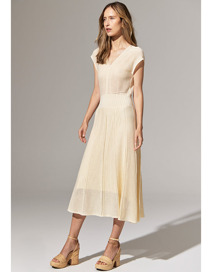 Paco Knit Dress Ivory