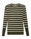 Liora Knit Khaki/Pebble Stripe