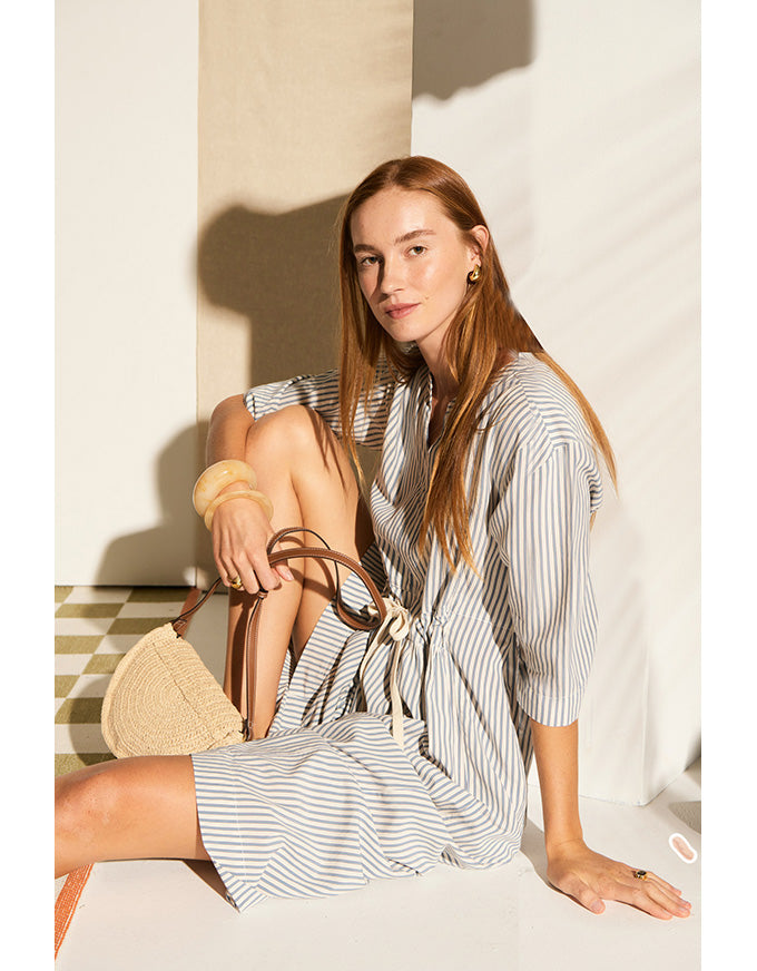 Vera Shirt Dress Blue Stripe