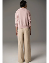 Beech Drawcord Knit Pink