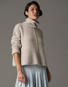 Grove High Neck Knit Stone