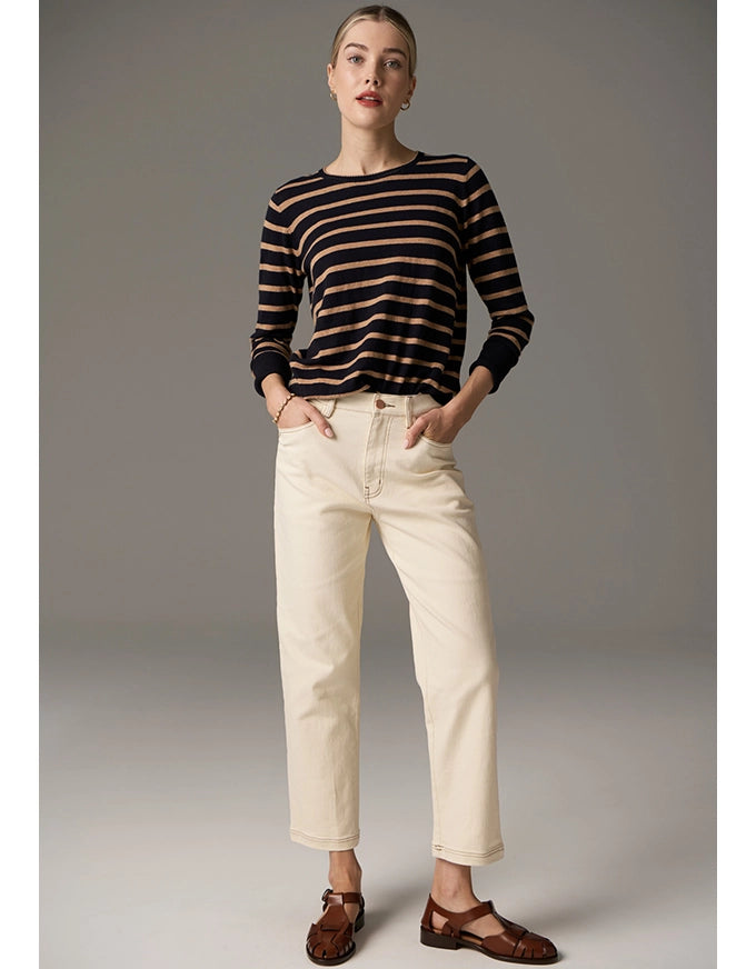 Beech Stripe Knit Toffee/Ink