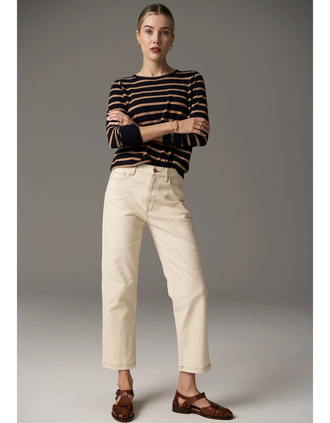 Beech Stripe Knit Toffee/Ink