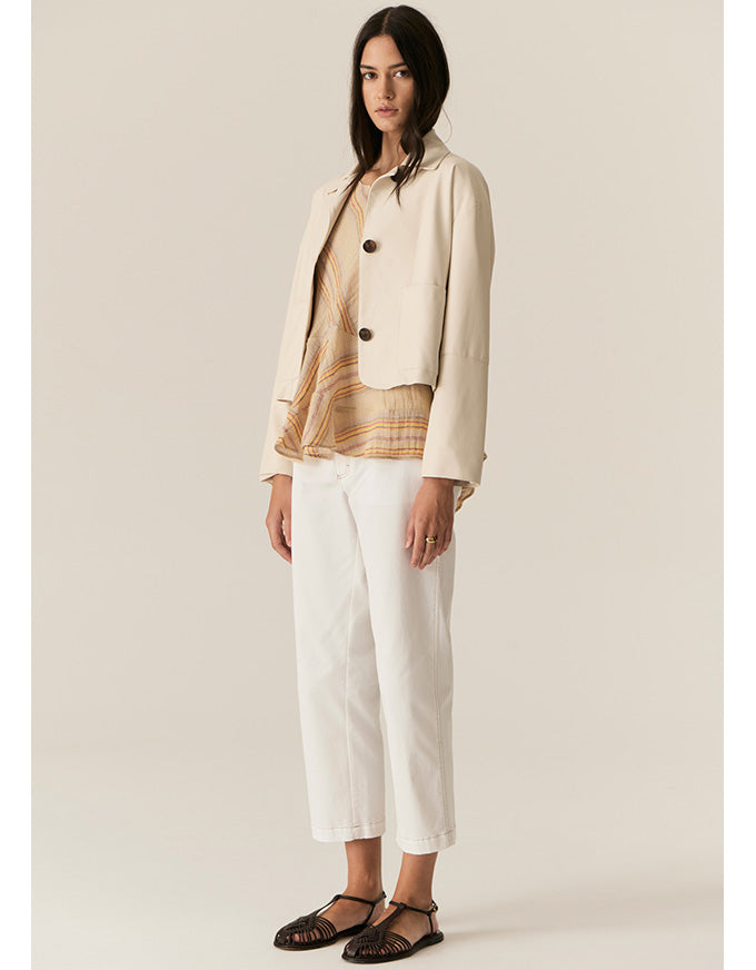 Fern Tapered Pant White