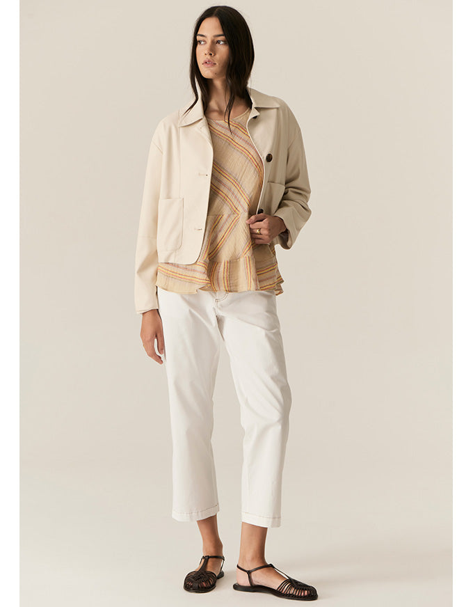 Fern Tapered Pant White