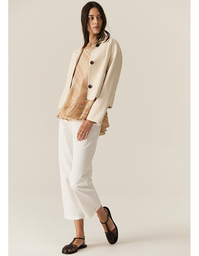 Fern Tapered Pant White