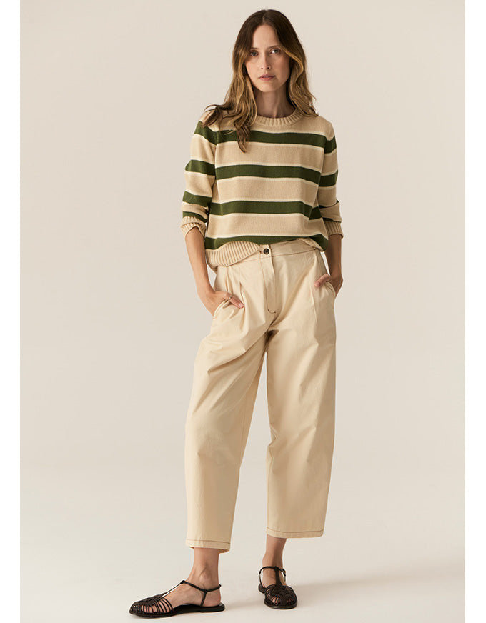 Avrid Barrel Pant Pebble