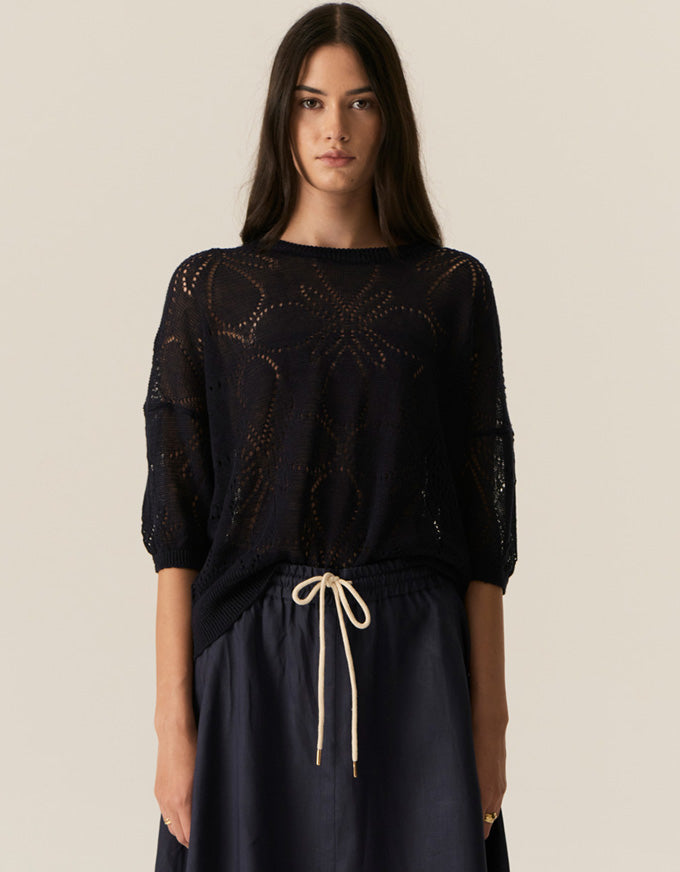 Milton Pointelle Tee Ink
